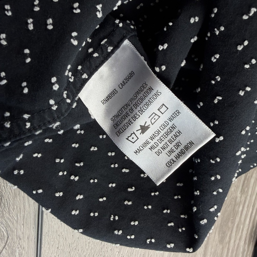 Robert Graham Men's Modern Americana Patterned Button Up Shirt Black XL Read - Picture 9 of 11